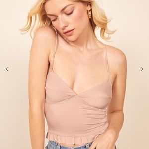 Plumeria pink top - worn once
